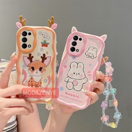 Funny Case For OPPO Reno 5 Case Lovely Soft Silicone Phone Cover OPPO Reno5 Case For Ladies Girls With Bracelet