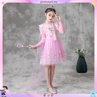 Frozen Elsa dress Dress budak perempuan Dress Baby Girl Frozen Princess Elsa Dresses for Kids Long S