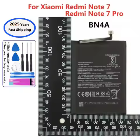 2025 Years BN4A Battery For Xiaomi Redmi Note7 Note 7 Pro M1901F7C 4000mAh Phone Battery Bateria Fas