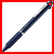 Pentel Ballpoint Pen Gel Ink Energel Multicolor 0.5mm Dark Blue Body XBLC35C Black, Red, Blue