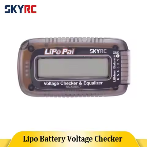 SKYRC LiPoPal Battery Checker 2-6S Lipo Battery Voltage Checker Equilizer Capacity Display Voltage I
