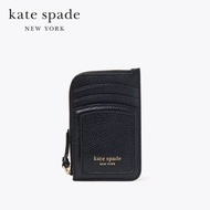 Kate Spade New York กระเป๋าสตางค์ขนาดเล็กรุ่น Knott Zip Cardholder K5611 001 สีดำ