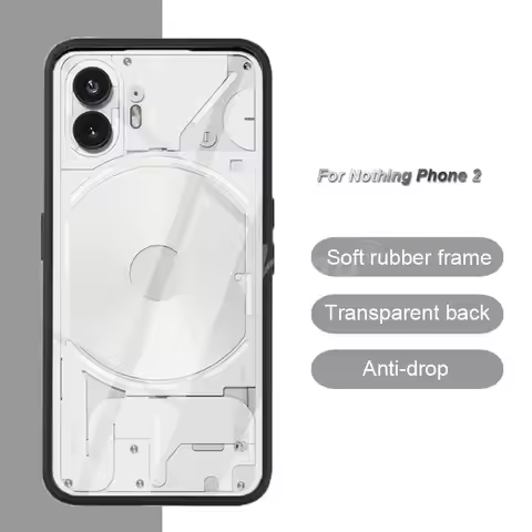 For Nothing Phone 2 Case Luxury Silicone Tranperant TPU Cover Nothing Phone2 Case Shockproof Back No