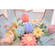 全手工扭扭棒花束💐
