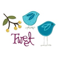 Sizzix Sizzlits Die Set 4/Pkg - Bird Set #2 (Die cutting dies for Die Cut machines)