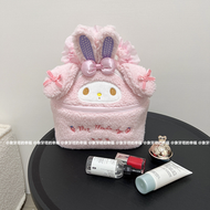 可愛卡通毛絨化妝包手提大容量護膚收納包多功能便攜洗漱包整理包