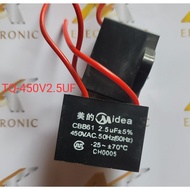 New 450V 2.5UF fan capacitor (piece)