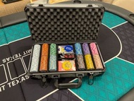 [門市現貨]德州撲克籌碼套裝Poker Set(加厚鋁箱款) - 300個