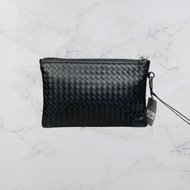 MEN'S HANDBAG CLUTCH WOVEN LEATHER HANDBAG BOVEN4755 MIRROR QUALITY