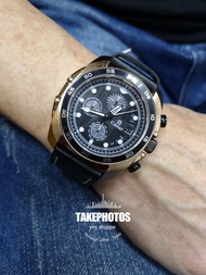 New arrival men watch.100% original Caesar CA-1020MC men leather chronograph quartz watch.water resi