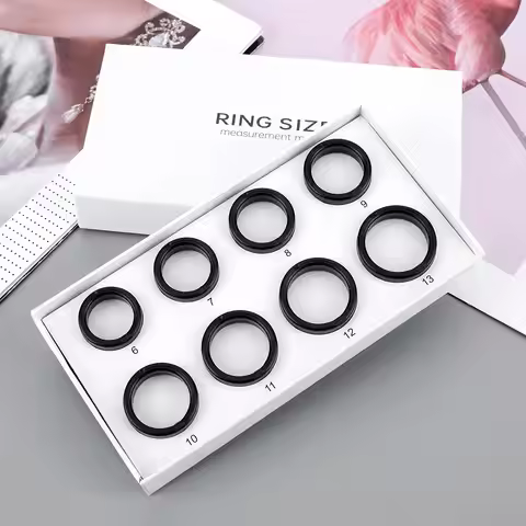 Smart Ring Sizing Kit with 8 Sample Sizes from 6 to 13 Ensure Perfect Fit Before Purchasing Smart Ri