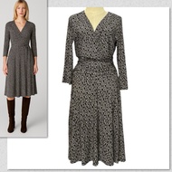 Authentic Nine West Black Stretch Dress With A Pattern Of 8