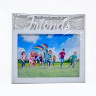 Friends Plastic Photo Frame White Color Standing Picture Frame 6R (6"x8")