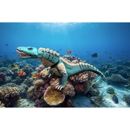 Bahamut Sea Monster Toy Fish Figure Articulation Art Toy Collection