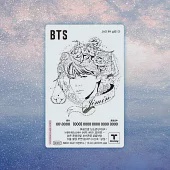 官方週邊商品 防彈少年團 BTS X T-MONEY 2代 透明交通卡 地鐵卡- [JIMIN] (韓國進口版)
