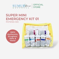 Batuk Berkahak, Selesema, Demam, Kecacingan, Sakit Gigi - Super Mini Emergency Kit 02 Homeopathy
