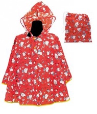 月の光 - 日本 Hello Kitty 闊身 滌綸雨衣 (附收納袋) (平行進口)