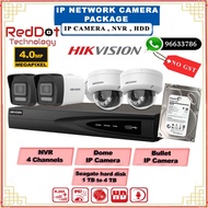 HIKVISION Smart Hybrid Light Camera Package 4MP IP CAMERA,NVR,HDD (Local SG Seller)