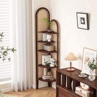 Restaurant Modern Storage Corner Shelf Cabinet Solid Wood Simple Corner Living Room Corner Cabinet R