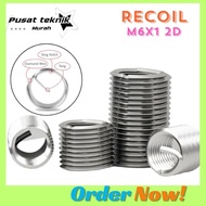 Recoil helicoil M6 x 1 2D Recoil helicoil verbos repair damaged thread dol stenlees thread