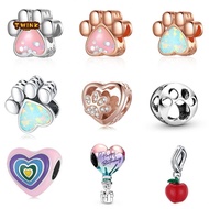 Perfect Gift for Wife Silver Beads Charms Bracelet for Wedding Anniversary