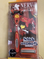 EVA 新世紀福音 戰士 限量版 x Schick Hydro 5 刮鬍刀套裝 (2號機明日香款) NERV 舒適牌剃鬚刀