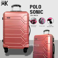Koper 24 inch Polo Geneva 1037 Ukuran Bagasi - Tas Travel - Tas koper - koper fiber hardcase - koper