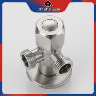 SUS304 Stainless Steel 2 Way Angle Valve 90 Degree Toilet Faucet Angle Valve For Toilet Bidet Faucet 1/2"x1/2"