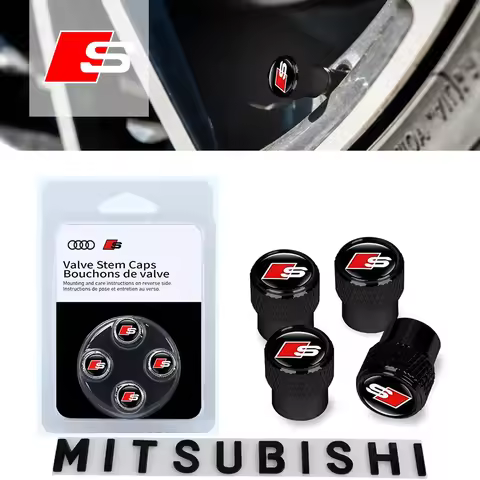 Car Wheel Stem Air Valve Cap Tire Dust Cover for Audi A1 A3 A4 A5 A6 A7 A8 Q2 Q3 Q5 Q7 TT S line S3 