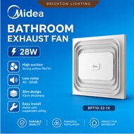 MIDEA Ceiling 12" 28W Exhaust Fan Ekzos Air Ejector Ventilation Fans Bedroom Toilet Bathroom Kipas T