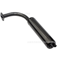 Aksesori Basikal Mini Enjin Dua Lejang 50CC 80CC Paip Ekzos Silinder Besi Hitam