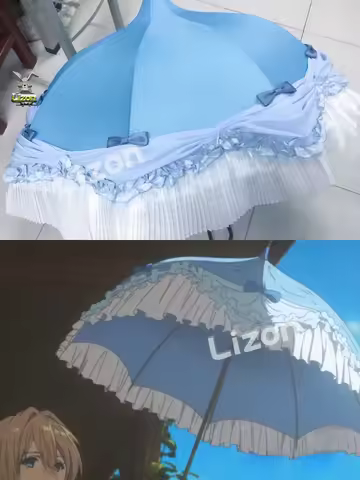 Anime Violet Evergarden Cosplay Umbrella Blue Violet Evergarden Anime Cosplay Violet Evergarden Cosp