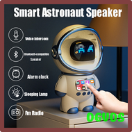 DGVDS Smart Astronaut ลําโพงที่รองรับ Bluetooth Mini Sound Box สเตอริโอแบบพกพา Ai Interactive Audio พร้อมนาฬิกาปลุกของขวัญสร้างสรรค์ SDBFN