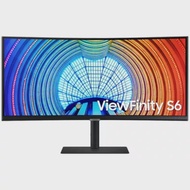 SAMSUNG Samsung Curved 34" Viewfinity S6 Ultra-Wqhd Height Adjustable Curved Monitor LS34A650UBEXXS