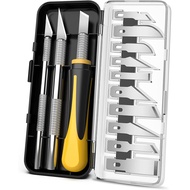 Exacto Knife Set, 16-Piece Hobby Knife & Precision Knife Set, 3-Piece Craft Knife Set with 10-Piece 