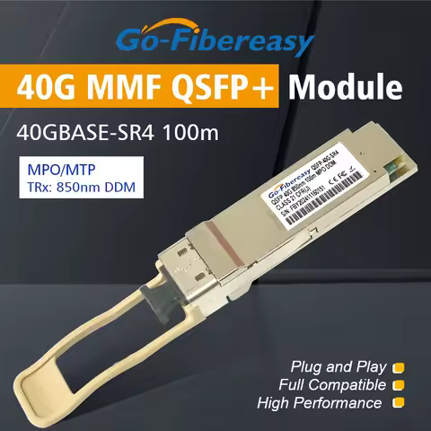 QSFP 40Gb SR4 Optical Module 40GBASE-SR4 850nm 100m MPO QSFP+ Transceiver Compatible with Mellanox/M