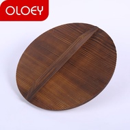 ST/🪁OLOEYSolid Wood Pot Cover Household Wooden Pot Cover Handmade Fir Pot Cover Zhangqiu Iron Pot Cover Old-Fashioned Po