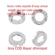 8 way bicycle wheel wrench for stainless steel bicycle wheel spokes 4 x 4 x 1 cm