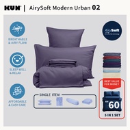 KUN AirySoft plain Color-Modern Urban 02 Pillowcase/ Bolster case/ Fitted Bedsheet/ Quilt Cover ALAC