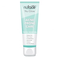 Nuface Nu Glow Acne Prone Care Facial Wash Gel 80gr - Facial Soap - Cleanser - Facial Foam - Skincar
