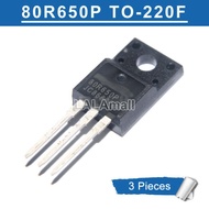 3pcs 80R650P TO-220F MMF80R650PTH TO220F 8A/850V N-channel MOSFET Transistor new original