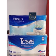 Toilet TISSUE 8 ROLL TESSA PASEO 300s 3ply /Bathroom ROLL/ 8ROLL TOILET TISSUE - TESA 8ROLL