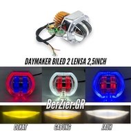MATA ORIGINAL BILED LAMP 2 EYES SHROUD BMW 2.5 INCH DAYMAKER 2 EYES 8D BILED DAYMAKER 2 EYES