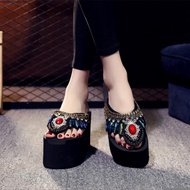 ❤️ 2025  sandal perempuan plus size kasut bata wanita[Super 2000 HTK] Diamond Flip Flops Women's Sum