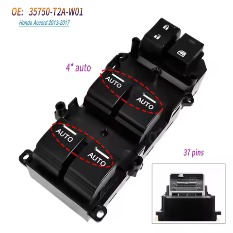 35750-T2A-W01 For Honda Accord 2013 2014 2015 2016 2017 Electric Power Window Lifter Master Control 