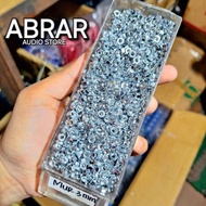 (100 PCS) M3 NUT Galvanized nut 3mm white Galvanized nut