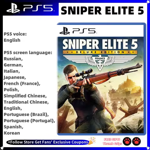 New Game Discs Sniper Elite 5 Sony Playstatio5 PS5 Game CD Playstation5 SONY Ps5 Games Card Sniper E