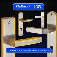 BELLUCCI Door Lock Set Large Door Handle Gold Color | Gold Plated | GP GP GP GP