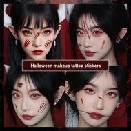 Halloween cos Dress Up Scar Sticker Face Wound Stitch Wound Tattoo Sticker Horror Makeup Simulation 