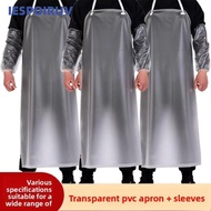 IESPOIRUV Kitchen Apron, Thickened Waterproof Cafeteria Apron, Durable Translucent Lightweight Oil R